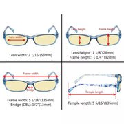 eyekeeper.com 5 Pack Stylish Blue Light Blocking Reading Glasses TMCGT1803 Eyeglasses