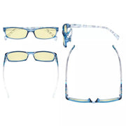 eyekeeper.com 5 Pack Stylish Blue Light Blocking Reading Glasses TMCGT1803 Eyeglasses