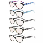 eyekeeper.com 5 Pack Stylish Blue Light Filter Reading Glasses UVR074 Eyeglasses