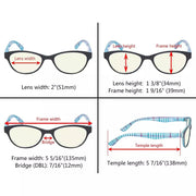 eyekeeper.com 5 Pack Stylish Blue Light Filter Reading Glasses UVR074 Eyeglasses