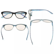 eyekeeper.com 5 Pack Stylish Blue Light Filter Reading Glasses UVR074 Eyeglasses