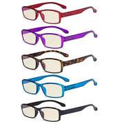 eyekeeper.com 5 Pack Stylish Blue Light Filter Reading Glasses UVR9102 Eyeglasses