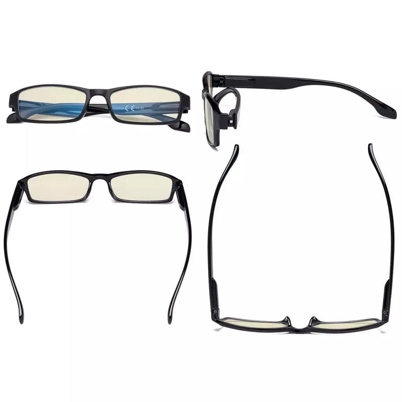eyekeeper.com 5 Pack Stylish Blue Light Filter Reading Glasses UVR9102 Eyeglasses