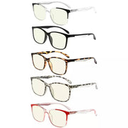 eyekeeper.com 5 Pack Stylish Blue Light Filter Reading Glasses UVR9113 Eyeglasses