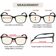 eyekeeper.com 5 Pack Stylish Blue Light Filter Reading Glasses UVR9113 Eyeglasses