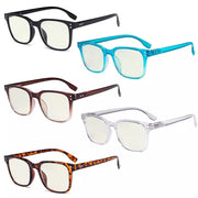 eyekeeper.com 5 Pack Stylish Blue Light Filter Reading Glasses UVRT1804 Eyeglasses