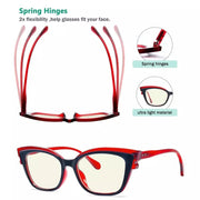 eyekeeper.com 5 Pack Stylish Cat-eye Blue Light Filter Reading Glasses UV2127 Eyeglasses
