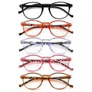 eyekeeper.com 5 Pack Oval Round Reading Glasses Pattern Design R9115B Eyeglasses