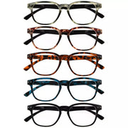 eyekeeper.com 5 Pack Stylish Fashionable Oval Reading Glasses R079 Eyeglasses