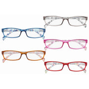 eyekeeper.com 5 Pack Stylish Funky Reading Glasses Chic Readers RT1803-A Eyeglasses