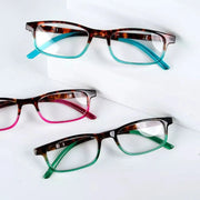 eyekeeper.com 5 Pack Stylish Look Reading Glasses Rectangle Readers R111D Eyeglasses