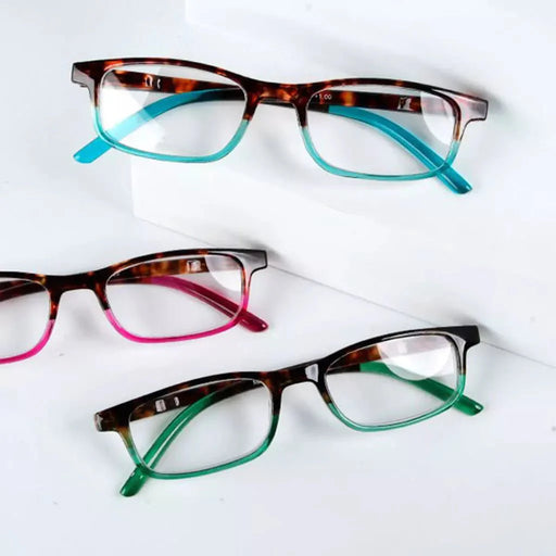 eyekeeper.com 5 Pack Stylish Look Reading Glasses Rectangle Readers R111D Eyeglasses