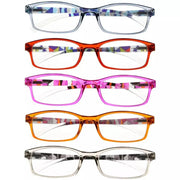 eyekeeper.com 5 Pack Stylish Pattern Design Reading Glasses Comfortable Readers R177N Eyeglasses