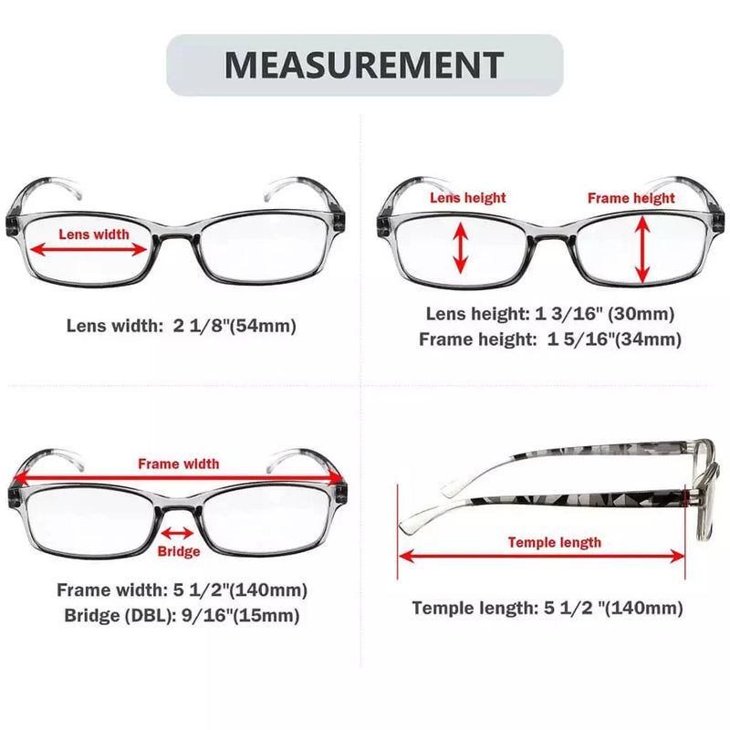 eyekeeper.com 5 Pack Stylish Pattern Design Reading Glasses Comfortable Readers R177N Eyeglasses