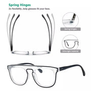 eyekeeper.com 5 Pack Stylish Pilot Reading Glasses Double Color Readers R2122 Eyeglasses
