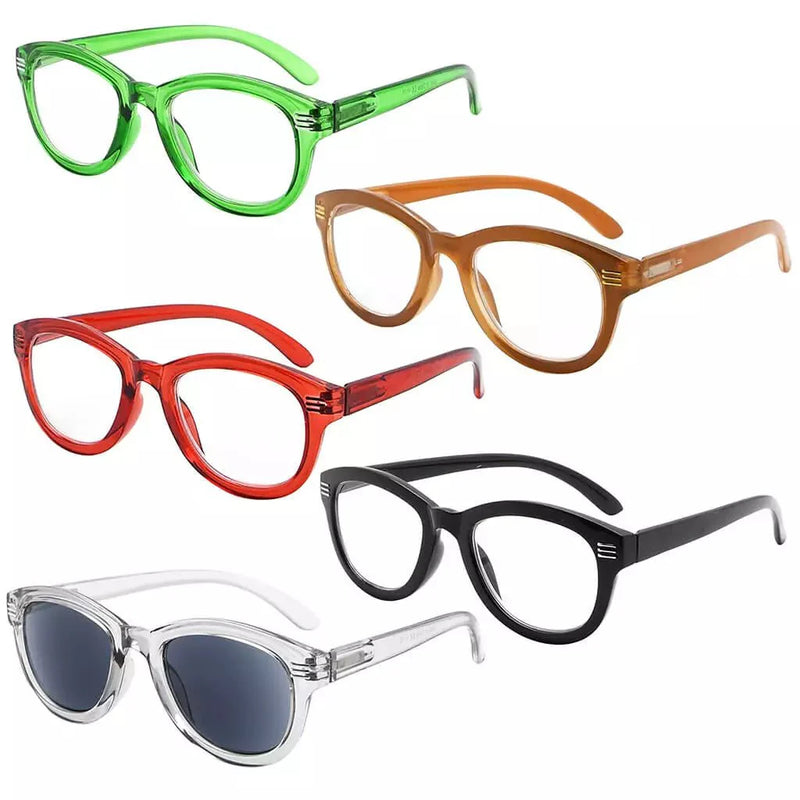 eyekeeper.com 5 Pack Stylish Reading Glasses Cat-eye Eyeglasses R2107 Eyeglasses