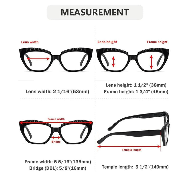 eyekeeper.com 5 Pack Stylish Reading Glasses Cat-eye Readers R2126 Eyeglasses