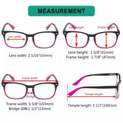 eyekeeper.com 5 Pack Stylish Reading Glasses Pattern Arms Readers RT1801 Eyeglasses
