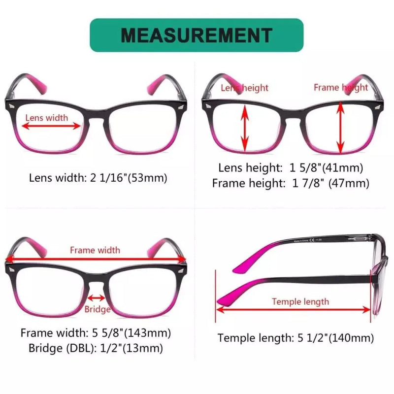 eyekeeper.com 5 Pack Stylish Reading Glasses Pattern Arms Readers RT1801 Eyeglasses