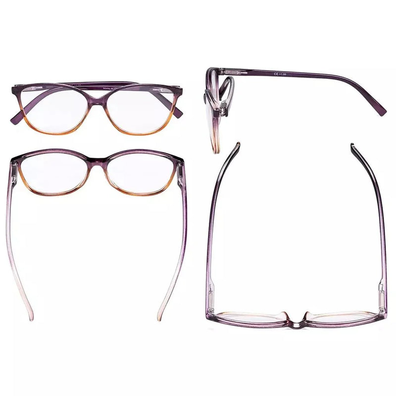eyekeeper.com 5 Pack Stylish Reading Glasses Two-tone Readers RFH2 Eyeglasses