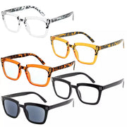 eyekeeper.com 5 Pack Stylish Rectangle Reading Glasses R2109 Eyeglasses