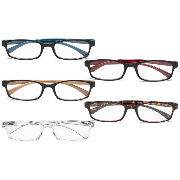 Eyekeeper - 5 Pack Stylish Reading Glasses R177