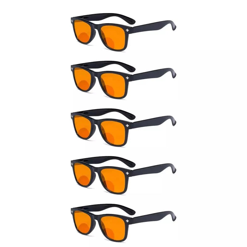 eyekeeper.com 5 Pack Thick Bifocal Blue Light Blocking Reading Glasses DSS027 Eyeglasses