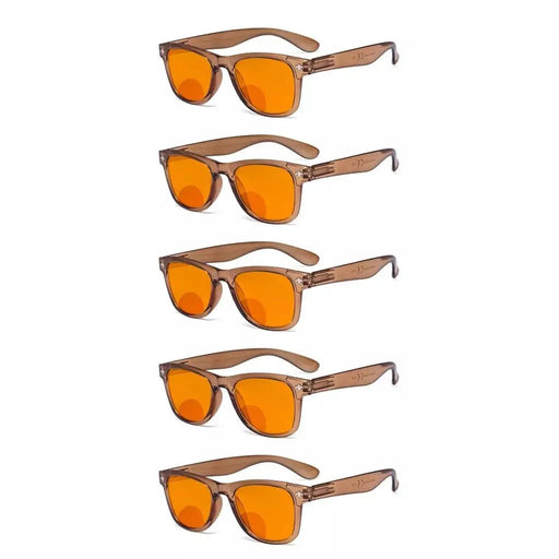 eyekeeper.com 5 Pack Thick Bifocal Blue Light Blocking Reading Glasses DSS027 Eyeglasses