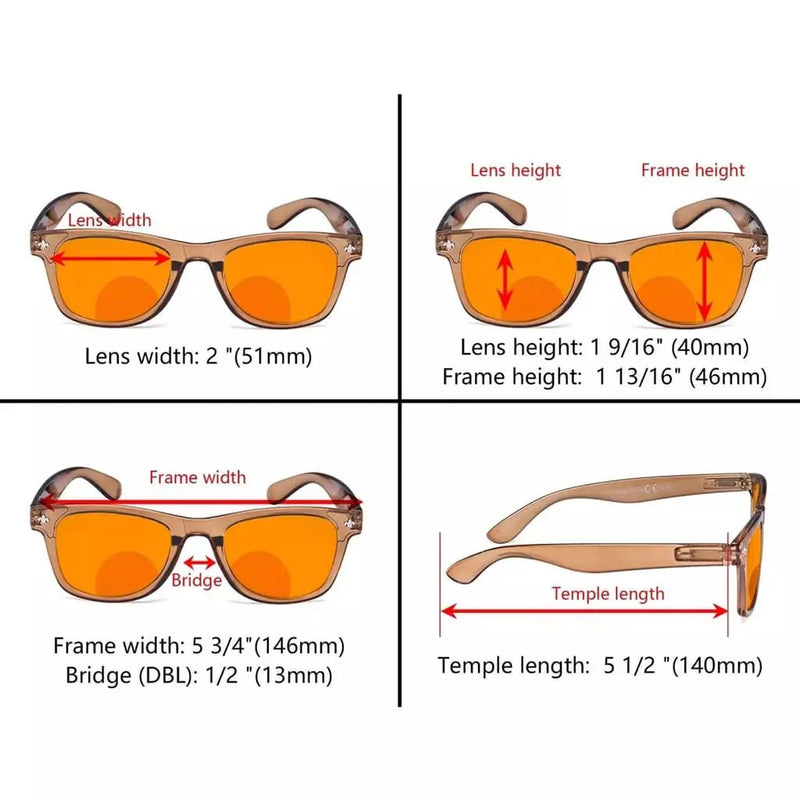 eyekeeper.com 5 Pack Thick Bifocal Blue Light Blocking Reading Glasses DSS027 Eyeglasses