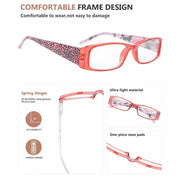 eyekeeper.com 5 Pack Tiger Pattern Rectangle Reading Glasses R040A Eyeglasses