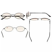 eyekeeper.com 5 Pack Titanium Blue Light Filter Reading Glasses UVR1643 Eyeglasses