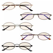 eyekeeper.com 5 Pack Titanium Blue Light Filter Reading Glasses UVR1643 Eyeglasses