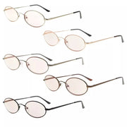 eyekeeper.com 5 Pack Titanium Blue Light Filter Reading Glasses UVR1643 Eyeglasses