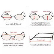 eyekeeper.com 5 Pack Titanium Blue Light Filter Reading Glasses UVR1643 Eyeglasses