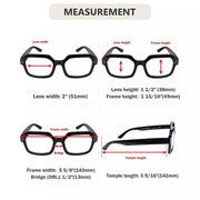 eyekeeper.com 5 Pack Trendy Reading Glasses Polygon Readers R2130 Eyeglasses
