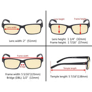 eyekeeper.com 5 Pack Vintage Blue Light Blocking Reading Glasses TMCG032 Eyeglasses