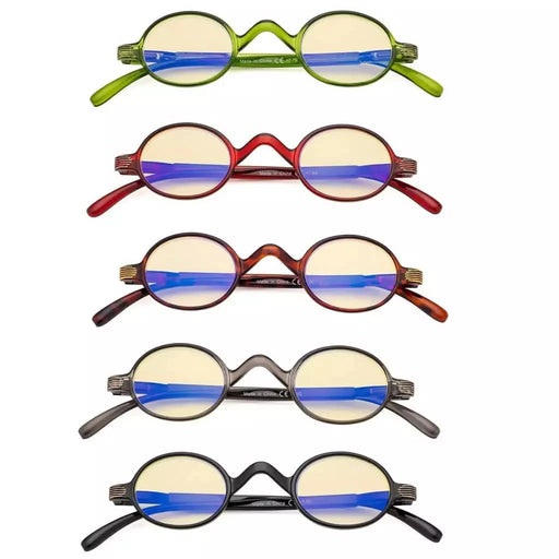 eyekeeper.com 5 Pack Vintage Blue Light Blocking Reading Glasses TMR077X Eyeglasses