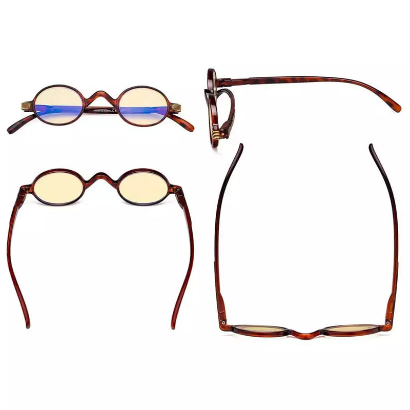 eyekeeper.com 5 Pack Vintage Blue Light Blocking Reading Glasses TMR077X Eyeglasses