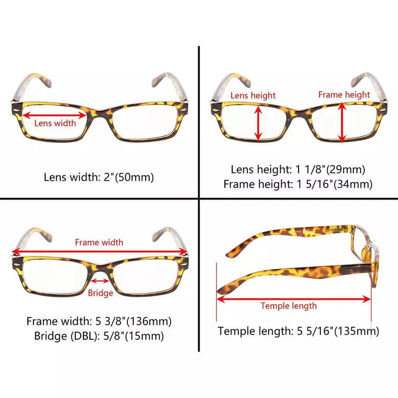 eyekeeper.com 5 Pack Vintage Classic Reading Glasses R055 Eyeglasses