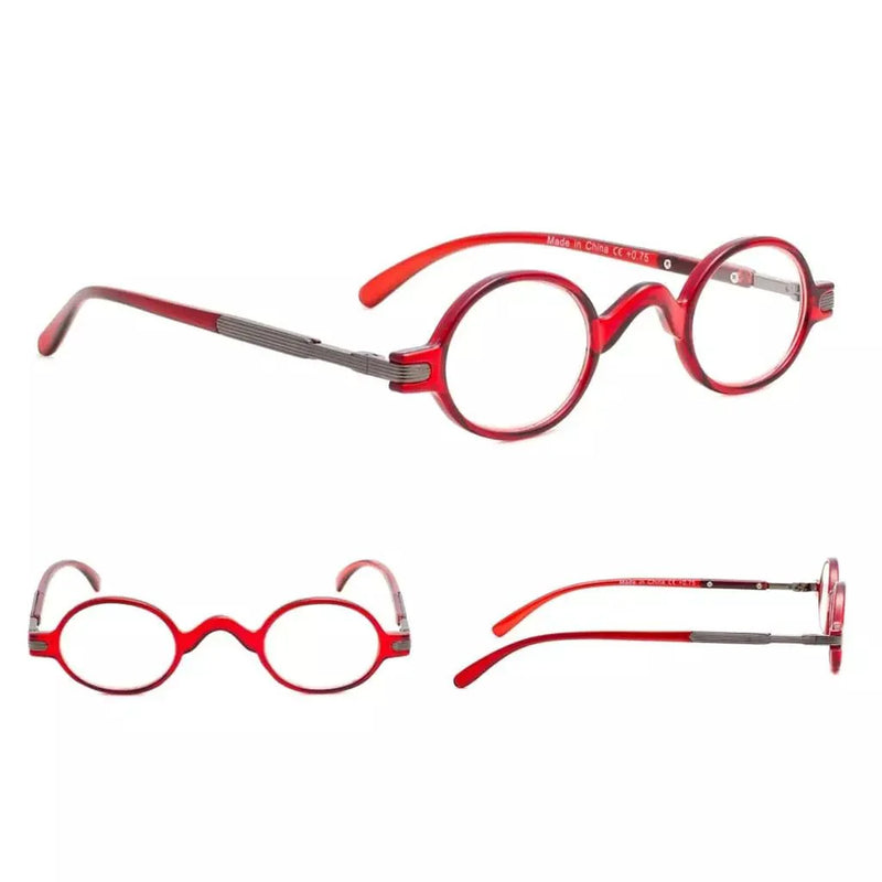 eyekeeper.com 5 Pack Vintage Oval Small Reading Glasses R077 Eyeglasses