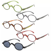 eyekeeper.com 5 Pack Vintage Oval Small Reading Glasses R077 Eyeglasses