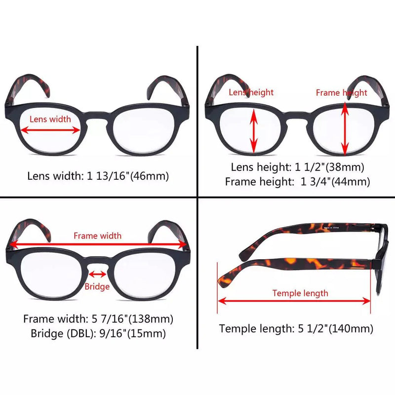 eyekeeper.com 5 Pack Vintage Pattern Design Reading Glasses R124F Eyeglasses