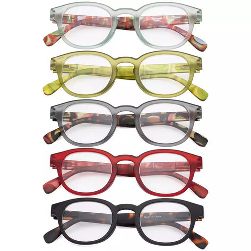 eyekeeper.com 5 Pack Vintage Pattern Design Reading Glasses R124F Eyeglasses