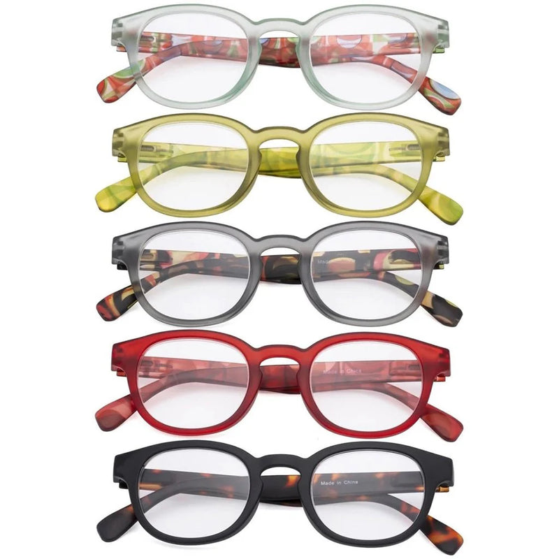 eyekeeper.com 5 Pack Vintage Reading Glasses R124F Eyeglasses