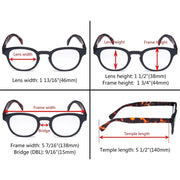 eyekeeper.com 5 Pack Vintage Reading Glasses R124F Eyeglasses