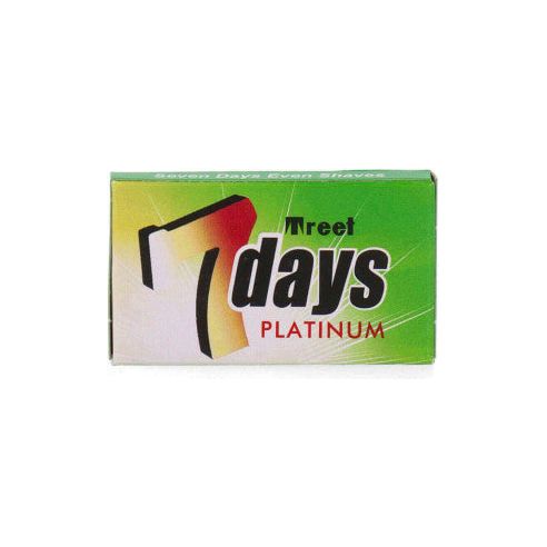 Treet Treet 7 Days Platinum Double Edge Razor Blades - 5 Pack Razor Blades