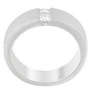 Bids.com Men's 14K White Gold 1/4 ct.TDW Diamond Channel Band Ring (G-H, VS1-VS2) Rings