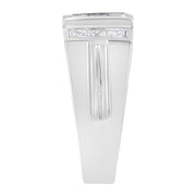 Bids.com Men's 14K White Gold Diamond Cluster Ring (2 cttw, G-H Color, SI1-SI2 Clarity) Rings