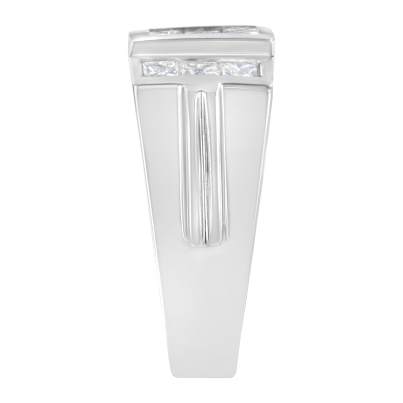 Bids.com Men's 14K White Gold Diamond Cluster Ring (2 cttw, G-H Color, SI1-SI2 Clarity) Rings