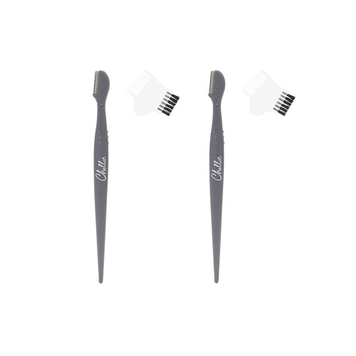 Chella razor with brush and comb cap 2pk Brow & Eye